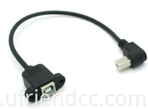 Cavo USB di alta qualità Cavi USB USB Tipo B Maschio a tipo B Cavo di estensione della stampante femmina con vite di montaggio del pannello